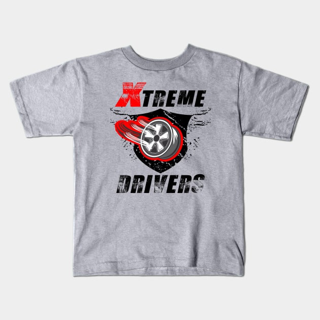 Xtreme Drivers Kids T-Shirt by Hydra